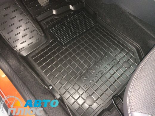 Водительский коврик в салон Renault Sandero 2013- (Avto-Gumm)