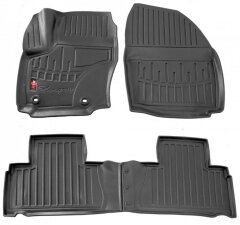 3D Коврики в салон автомобиля Ford S-Max 2006- овальная клипса (Stingray)