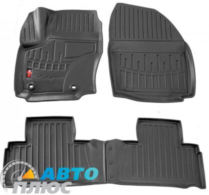 3D Коврики в салон автомобиля Ford S-Max 2006- овальная клипса (Stingray)