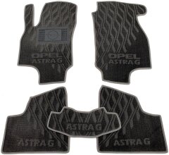 Композитные коврики в салон Opel Astra Classic (G) 1998- (V) серые AVTO-Tex