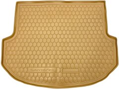Автомобильный коврик в багажник Hyundai Santa Fe (DM) 2012- 5 мест бежевый (AVTO-Gumm)