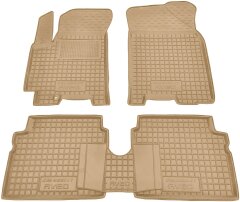 Автомобильные коврики в салон Chevrolet Aveo 2003-2012 бежевые (AVTO-Gumm)