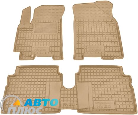 Автомобильные коврики в салон Chevrolet Aveo 2003-2012 бежевые (AVTO-Gumm)