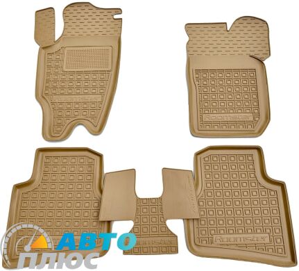 Автомобільні килимки в салон Skoda Roomster 2006- бежеві (AVTO-Gumm)