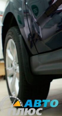 Комплект брызговиков Mitsubishi Outlander XL 2007- (с порогами) (AVTM)