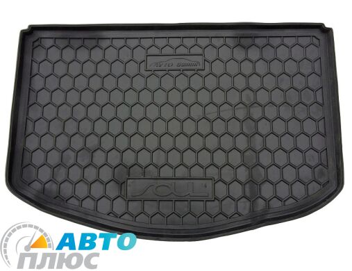 Автомобильный коврик в багажник Kia Soul 2014- (нижний) (Avto-Gumm)