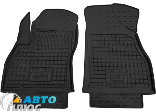 Передние коврики в автомобиль Fiat Qubo/Fiorino 08-/Citroen Nemo 07-/Peugeot Bipper 08- (Avto-Gumm)