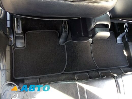 Ворсовые коврики в салон Mitsubishi Outlander XL 2007- черные Milan