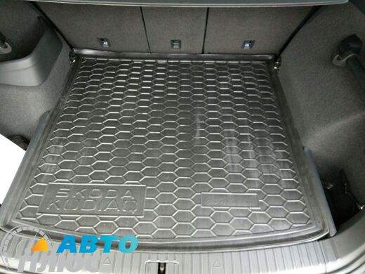 Автомобильный коврик в багажник Skoda Kodiaq 2017- 5 мест (Avto-Gumm)
