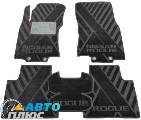 Композитні килимки в салон Nissan Rogue 2013- (X) чорні AVTO-Tex