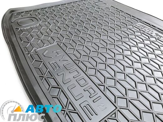 Автомобильный коврик в багажник Hyundai Venue 2021- нижняя полка (AVTO-Gumm)