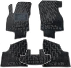 Композитные коврики в салон Opel Astra H 2004- (V) серые AVTO-Tex