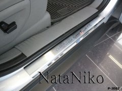 Накладки на пороги Jeep Grand Cherokee (WK) 2004- (Premium)