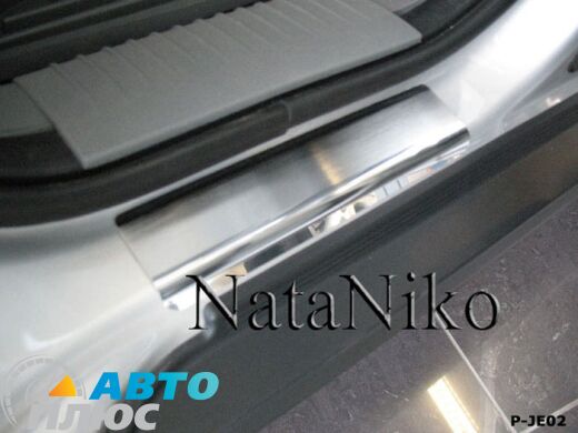 Накладки на пороги Jeep Grand Cherokee (WK) 2004- (Premium)