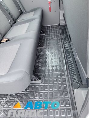 Автомобильные коврики в салон Ford Transit (mk7) 2014- (1+2) DoubleCab (2-й ряд) (AVTO-Gumm)