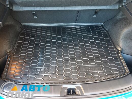 Автомобильный коврик в багажник Nissan Qashqai 2017- FL верхняя полка (Avto-Gumm)