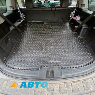 Автомобильный коврик в багажник Honda Pilot 2008-2015 (AVTO-Gumm)
