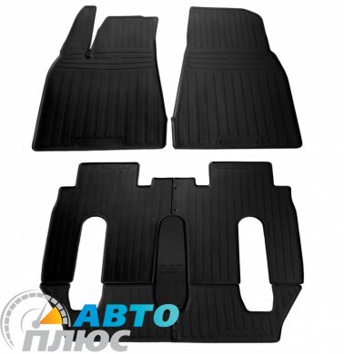 Резиновые коврики в салон Tesla Model X 2015- 6 мест (Stingray)
