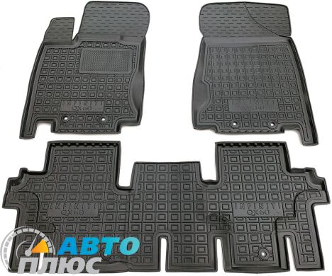 Автомобильные коврики в салон Infiniti JX/QX60 2012- 5 мест (Avto-Gumm)