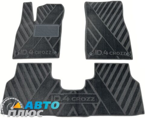 Композитні килимки в салон Volkswagen ID4 Crozz 2020- (X) Сірі AVTO-Tex