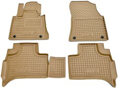 Автомобильные коврики в салон BMW X5 (E53) 2000-2007 бежевые (AVTO-Gumm)