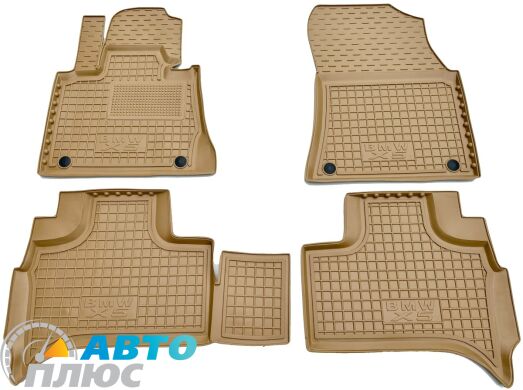 Автомобильные коврики в салон BMW X5 (E53) 2000-2007 бежевые (AVTO-Gumm)
