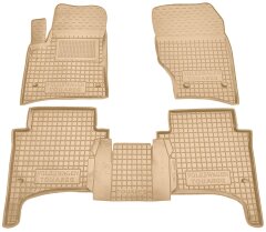 Автомобильные коврики в салон Volkswagen Touareg 2002-2010 бежевые (AVTO-Gumm)