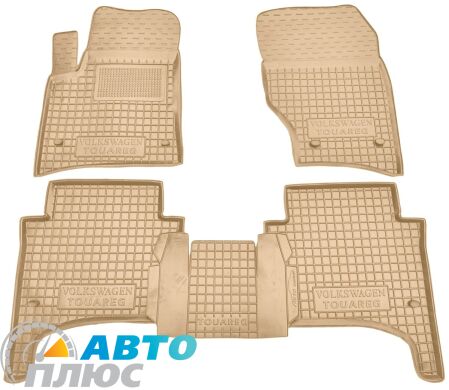 Автомобільні килимки в салон Volkswagen Touareg 2002-2010 бежеві (AVTO-Gumm)