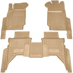Автомобильные коврики в салон Chery Himla 2025- бежевые (AVTO-Gumm)