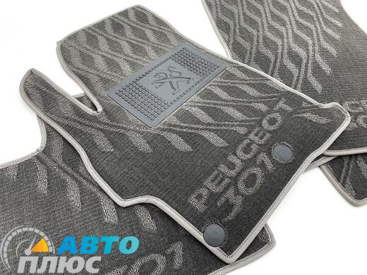 Композитные коврики в салон Peugeot 301 2013- (V) серые AVTO-Tex