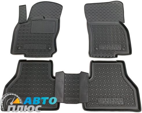 Автомобильные коврики в салон Volkswagen Caddy 2021- (4 двери) (AVTO-Gumm)