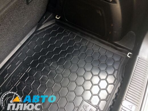 Автомобильный коврик в багажник Skoda Fabia 2 2007- Hatchback (Avto-Gumm)