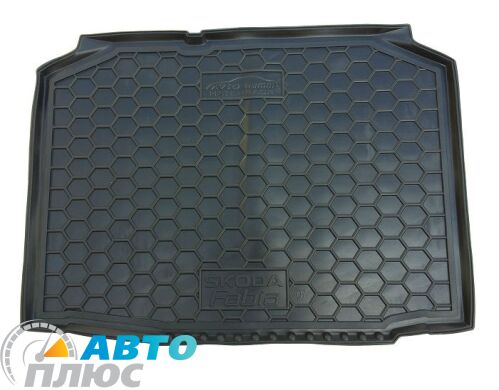 Автомобильный коврик в багажник Skoda Fabia 2 2007- Hatchback (Avto-Gumm)