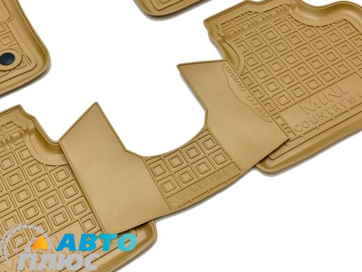 Автомобильные коврики в салон Mini Countryman (F60) 2017-2020 бежевые (AVTO-Gumm)