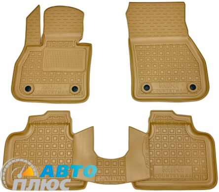 Автомобильные коврики в салон Mini Countryman (F60) 2017-2020 бежевые (AVTO-Gumm)