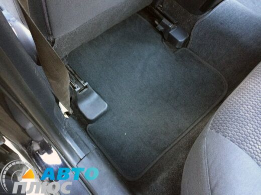 Mitsubishi Lancer 10 2007- реальное фото текстильных ковриков как лежат в машине купить черные бизнес Avtoplus.com.ua