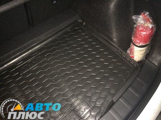 Автомобильный коврик в багажник Nissan Qashqai 2017- FL нижняя полка (Avto-Gumm)