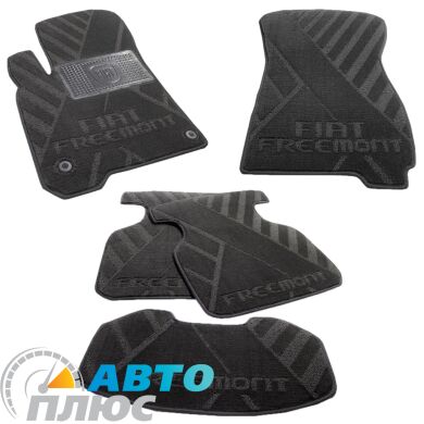 Композитні килимки в салон Fiat Freemont 2011- (X) чорні AVTO-Tex