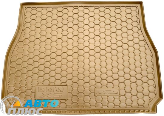 Автомобильный коврик в багажник BMW X5 (E53) 2000- бежевый (AVTO-Gumm)