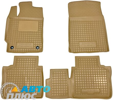 Автомобильные коврики в салон Toyota Camry 50 2011- бежевые (AVTO-Gumm)