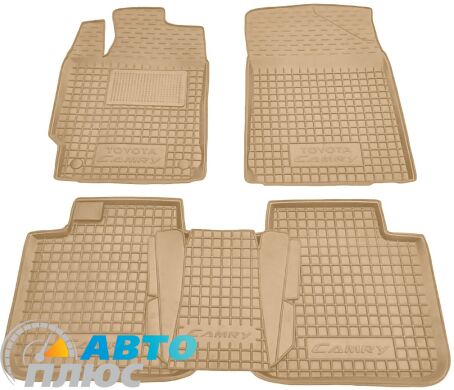 Автомобильные коврики в салон Toyota Camry 50 2011- бежевые (AVTO-Gumm)