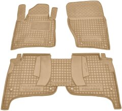 Автомобильные коврики в салон Volkswagen Touareg 2010- бежевые (AVTO-Gumm)