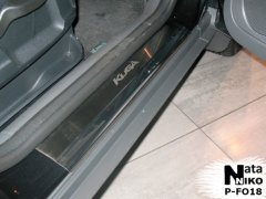 Накладки на пороги Ford Kuga 2008-2013 (Premium)