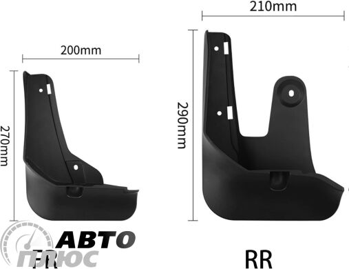 Комплект брызговиков BYD Sea Lion 05 2025- EV (Xukey)