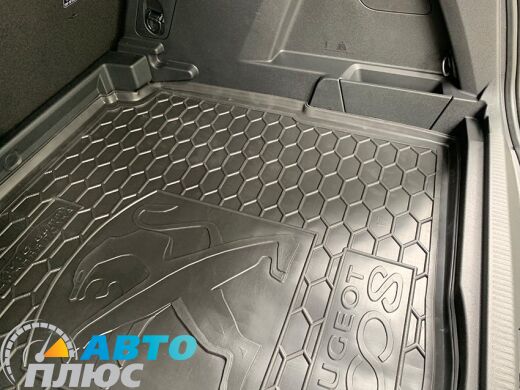 Автомобильный коврик в багажник Peugeot 3008 2017- нижняя полка (Avto-Gumm)