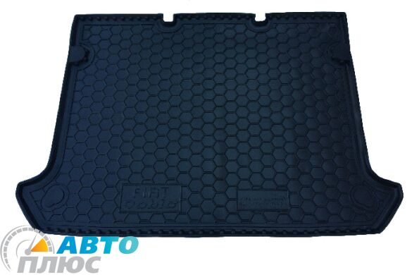 Автомобильный коврик в багажник Fiat Doblo 2000- (без решетки) (Avto-Gumm)