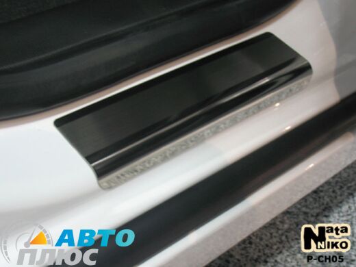Накладки на пороги Chevrolet Cruze 2009- (Premium)