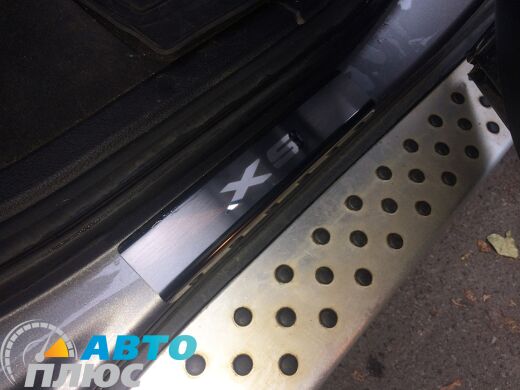 Накладки на пороги BMW X5 (E70) 2006- (Premium)