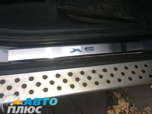 Накладки на пороги BMW X5 (E70) 2006- (Premium)