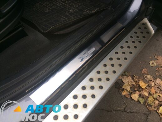 Накладки на пороги BMW X5 (E70) 2006- (Premium)